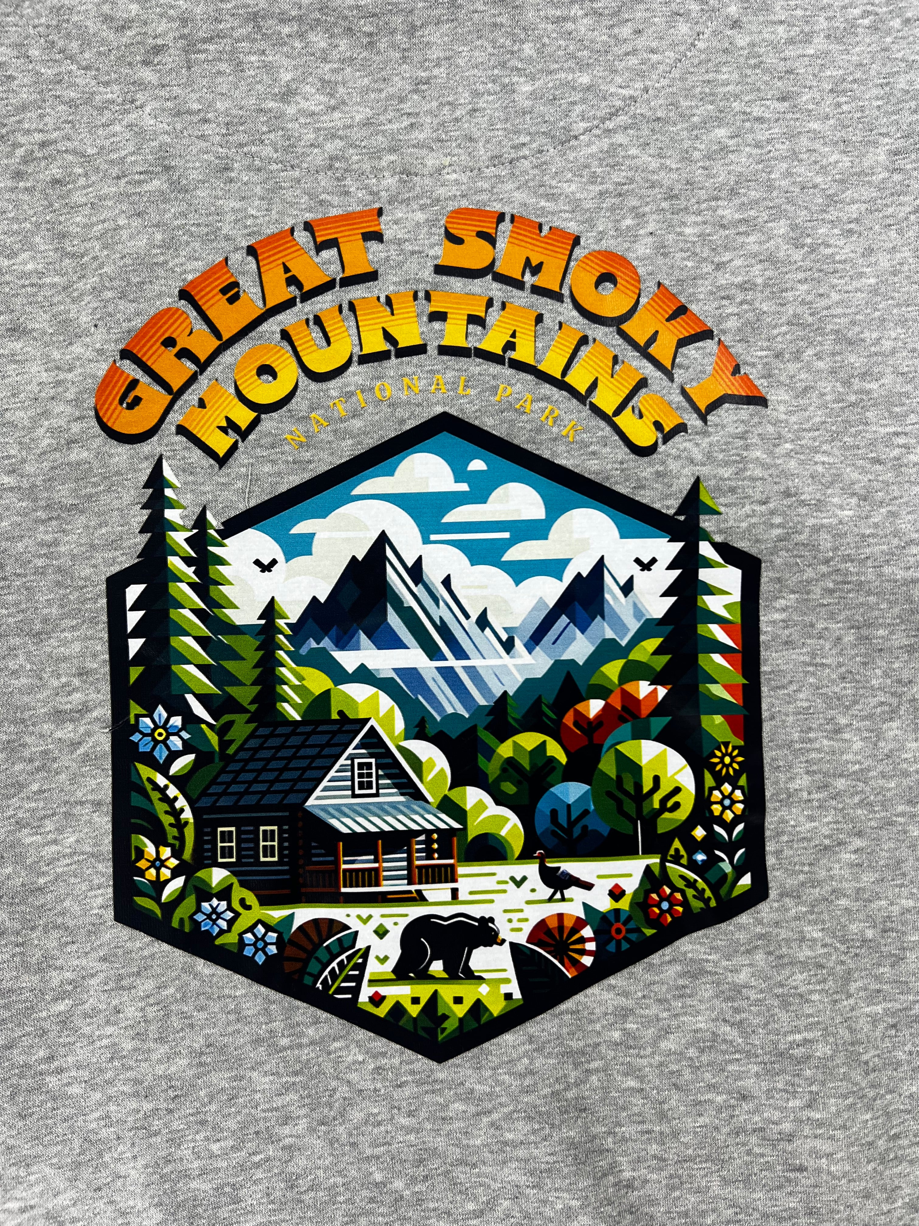 Great Smokey Mountains Baggy Fit Hoodie